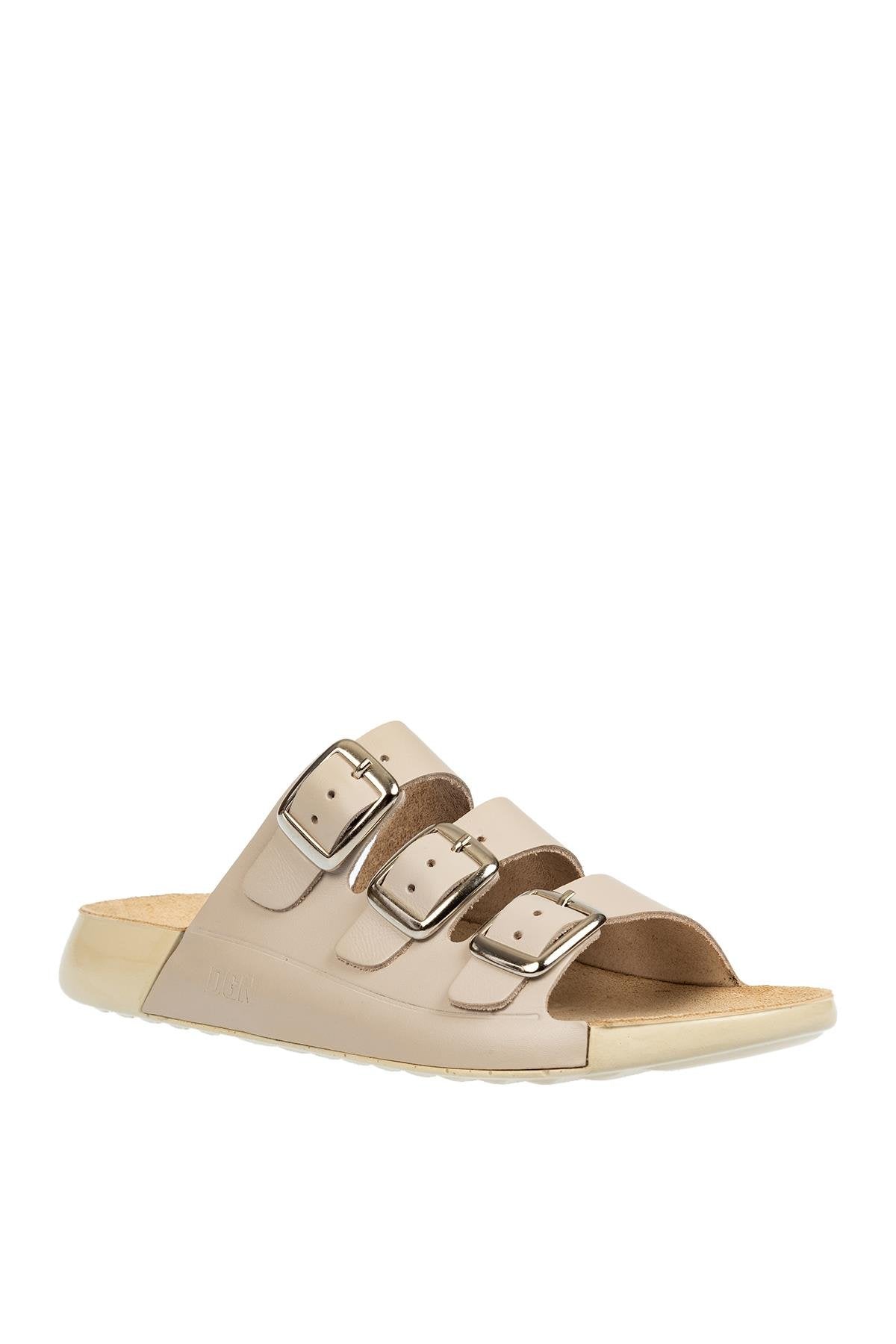 DGN P29 HAKİKİ DERİ KADIN TERLİK BEJ