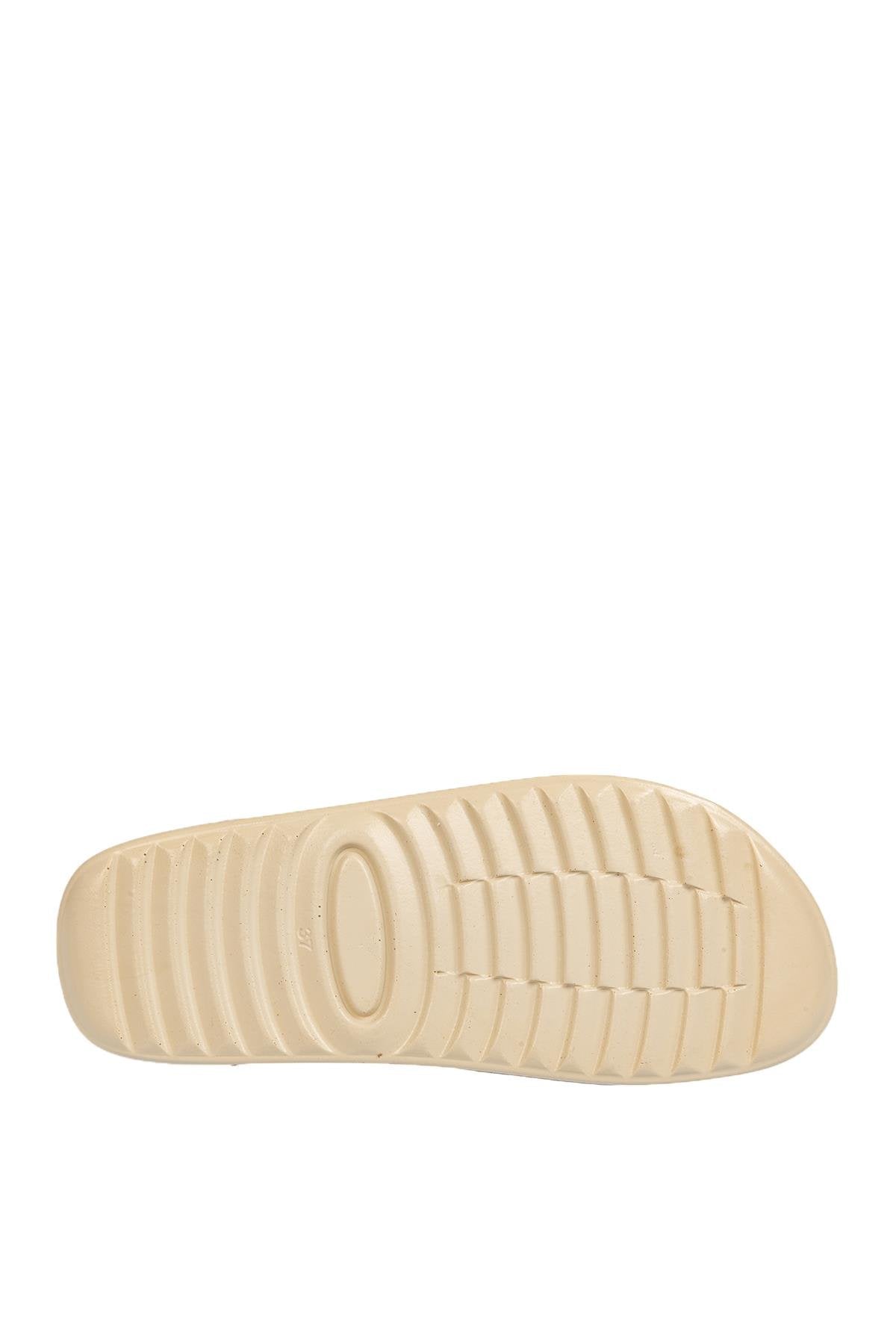 DGN P29 HAKİKİ DERİ KADIN TERLİK BEYAZ