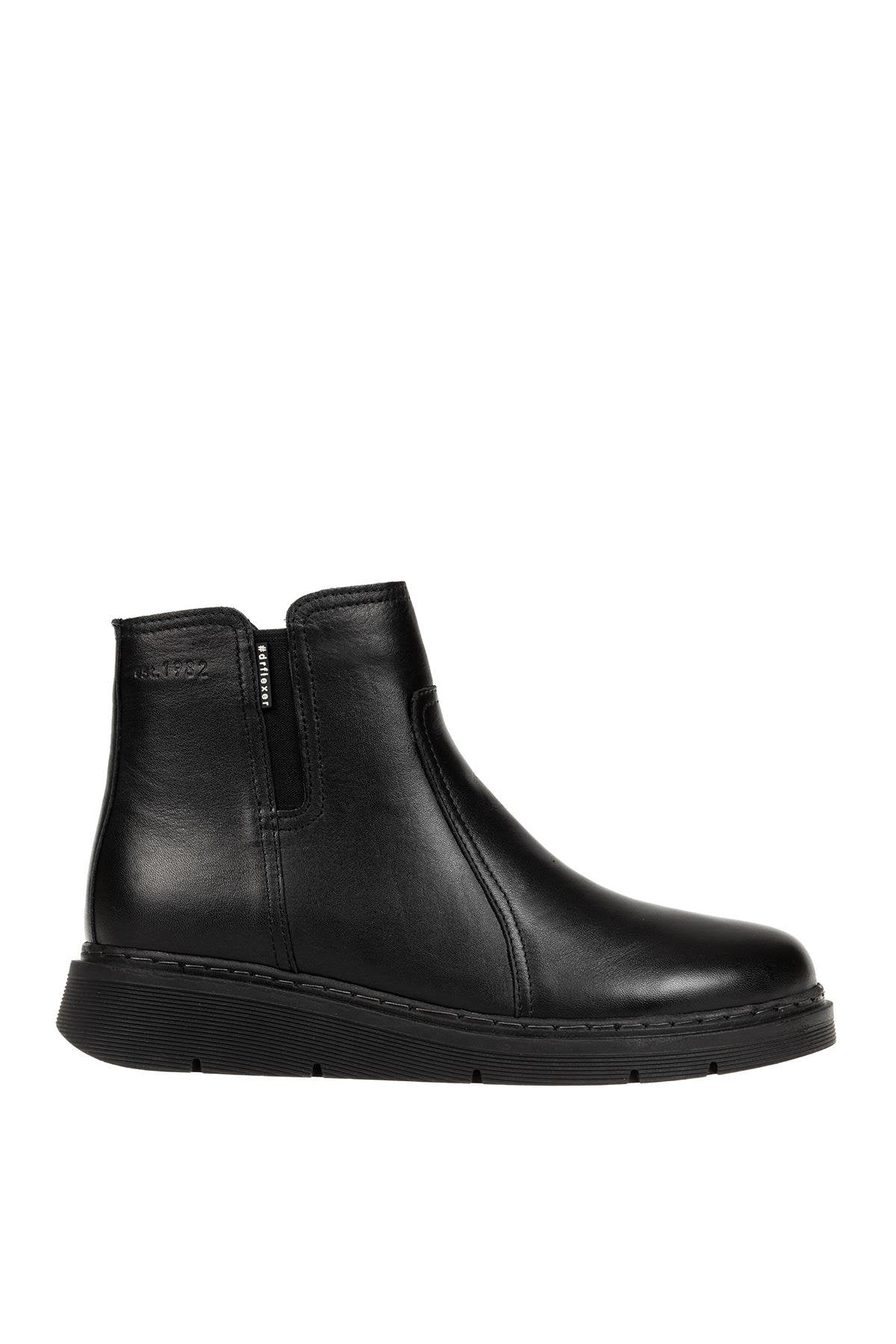 Dr.Flexer 197901 HAKİKİ DERİ KADIN COMFORT BOT SİYAH