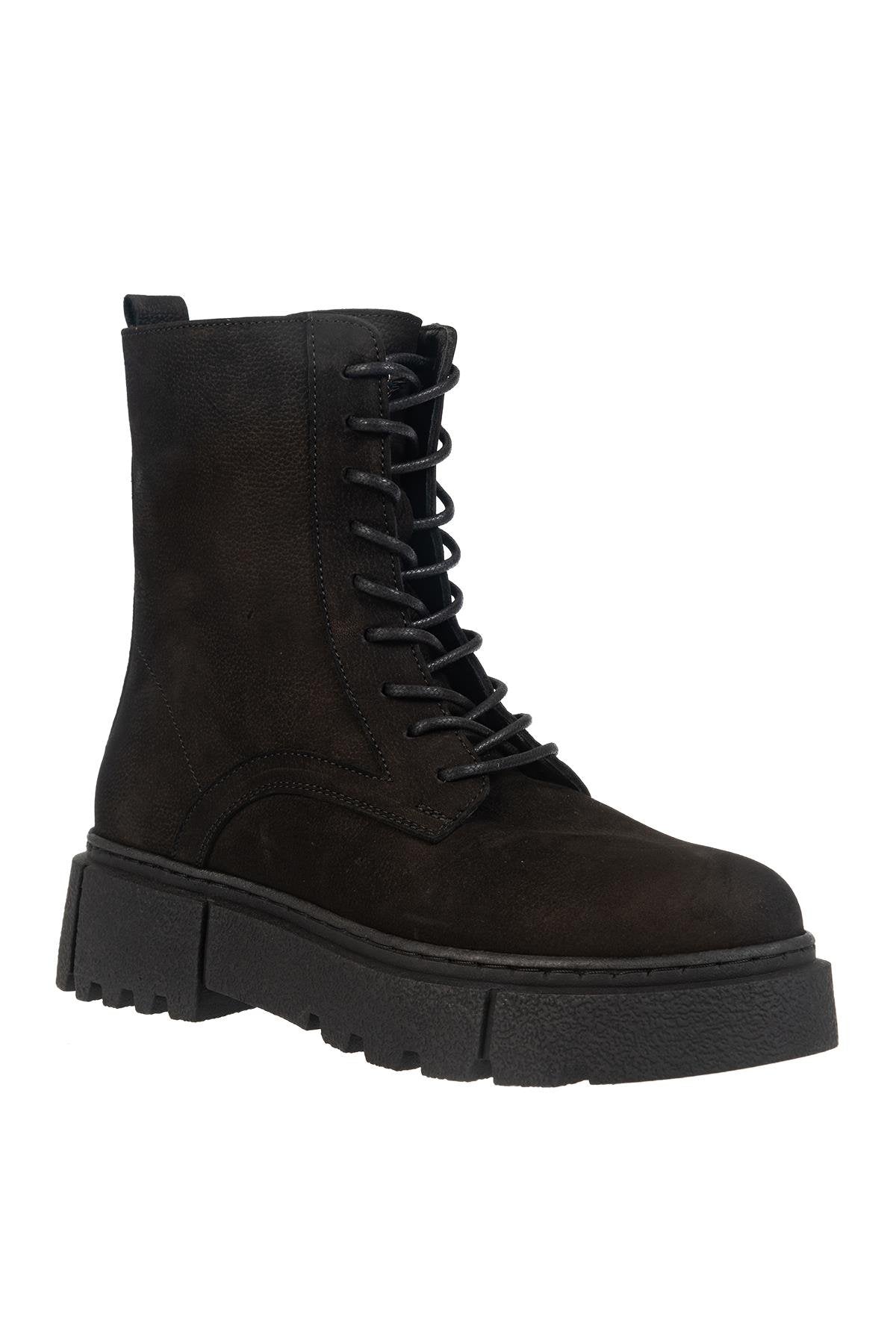 Dr.Flexer 571001 HAKİKİ DERİ KADIN COMFORT BOT NBK SİYAH