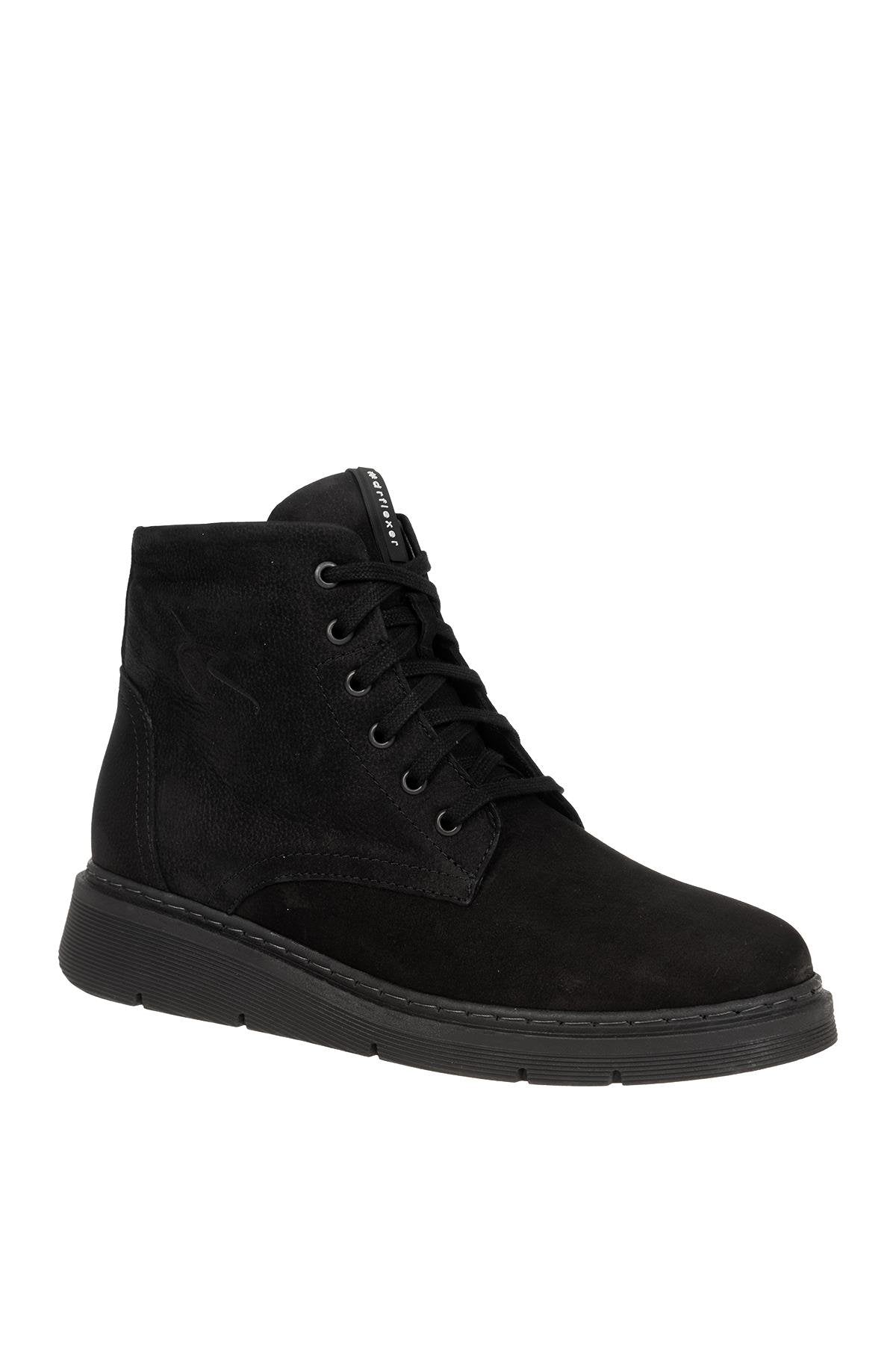 Dr.Flexer 197902 HAKİKİ DERİ KADIN COMFORT BOT NBK SİYAH