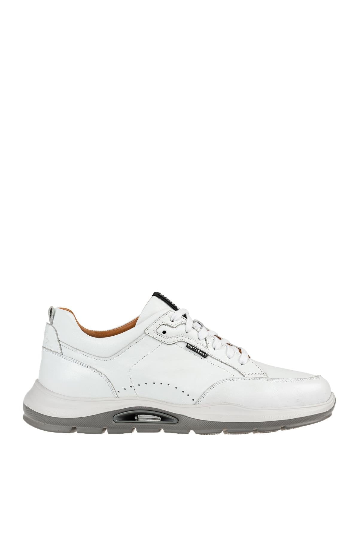 Dr.Flexer 822503 HAKİKİ DERİ ERKEK COMFORT AYAKKABI BEYAZ