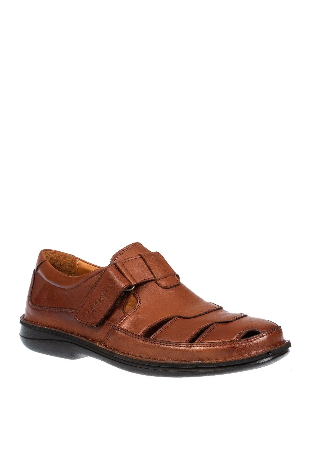 Dr.Flexer 816607 HAKİKİ DERİ ERKEK COMFORT SANDALET TABA