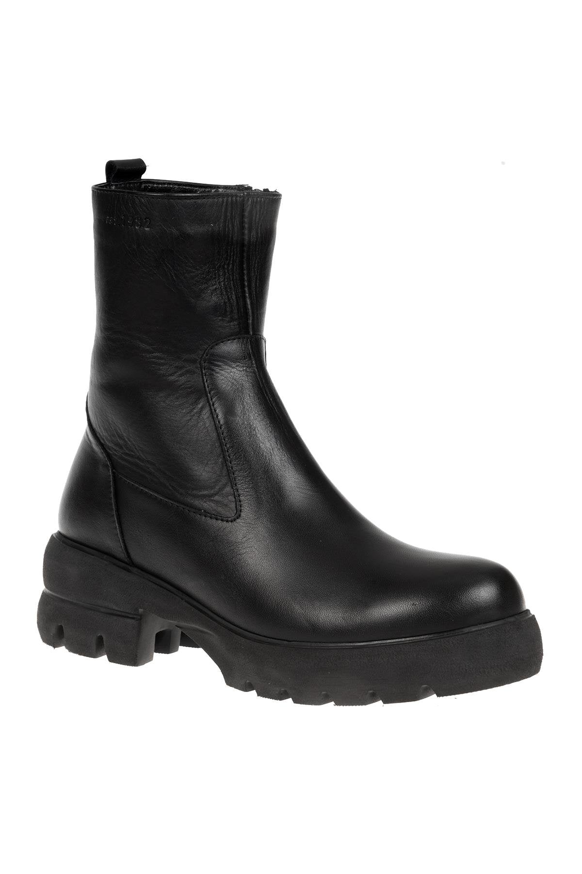 Dr.Flexer 500501 HAKİKİ DERİ KADIN COMFORT BOT SİYAH