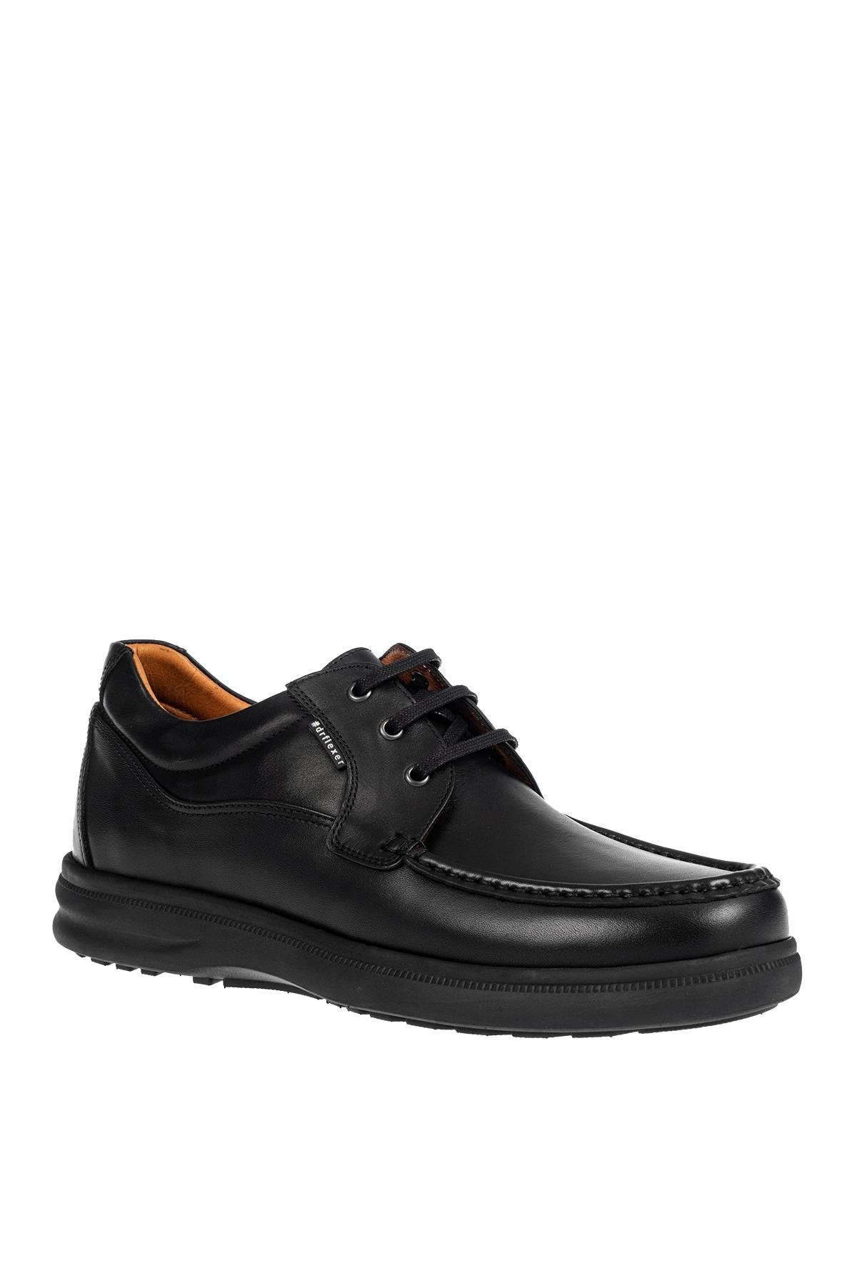 Dr.Flexer 020601 HAKİKİ DERİ ERKEK COMFORT AYAKKABI SİYAH