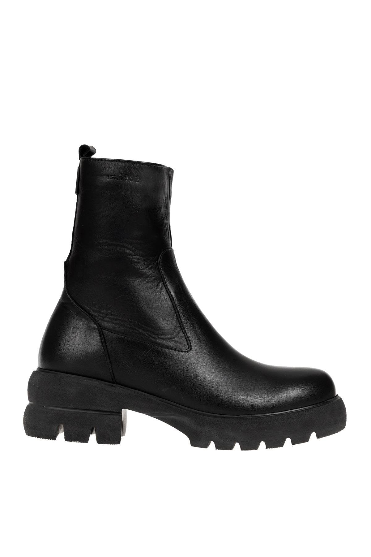 Dr.Flexer 500501 HAKİKİ DERİ KADIN COMFORT BOT SİYAH