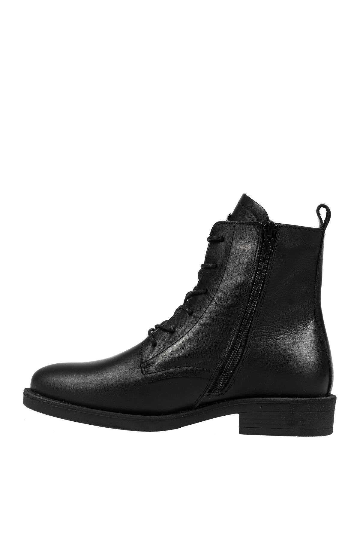 Dr.Flexer 329502 HAKİKİ DERİ KADIN COMFORT BOT SİYAH