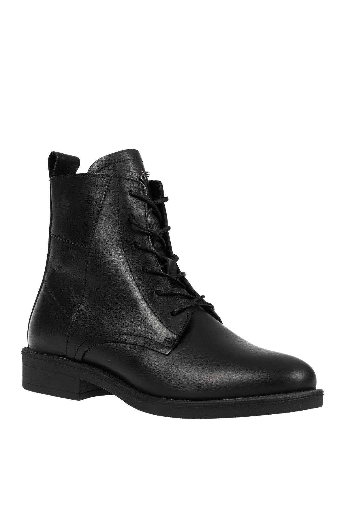 Dr.Flexer 329502 HAKİKİ DERİ KADIN COMFORT BOT SİYAH