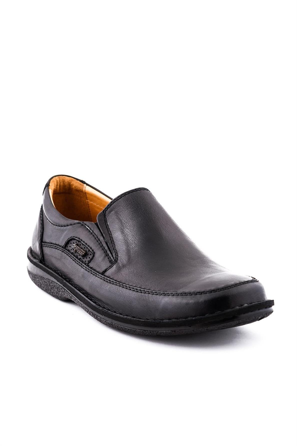 Dr.Flexer 816612 HAKİKİ DERİ ERKEK COMFORT BÜYÜK NUMARALI AYAKKABI SİYAH