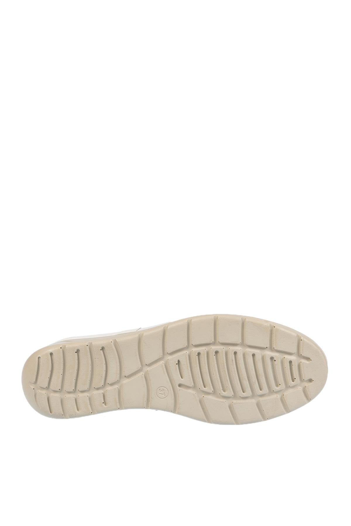 Üçel 1032 HAKİKİ DERİ KADIN AYAKKABI BEYAZ