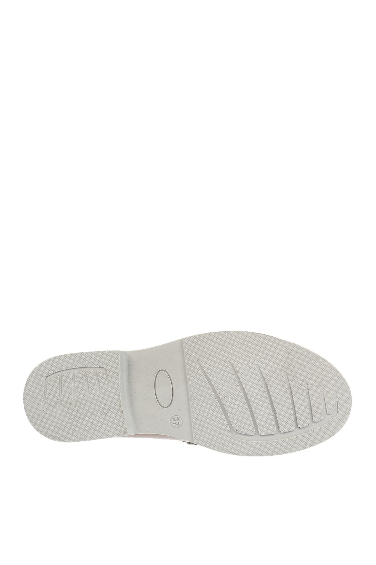 Üçel 1072 HAKİKİ DERİ KADIN AYAKKABI VİZON RUGAN