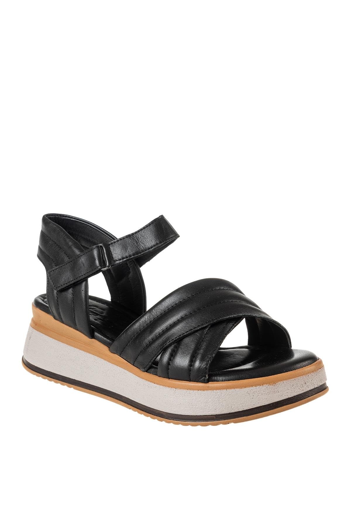 ÜÇEL 1230 KADIN SANDALET SİYAH
