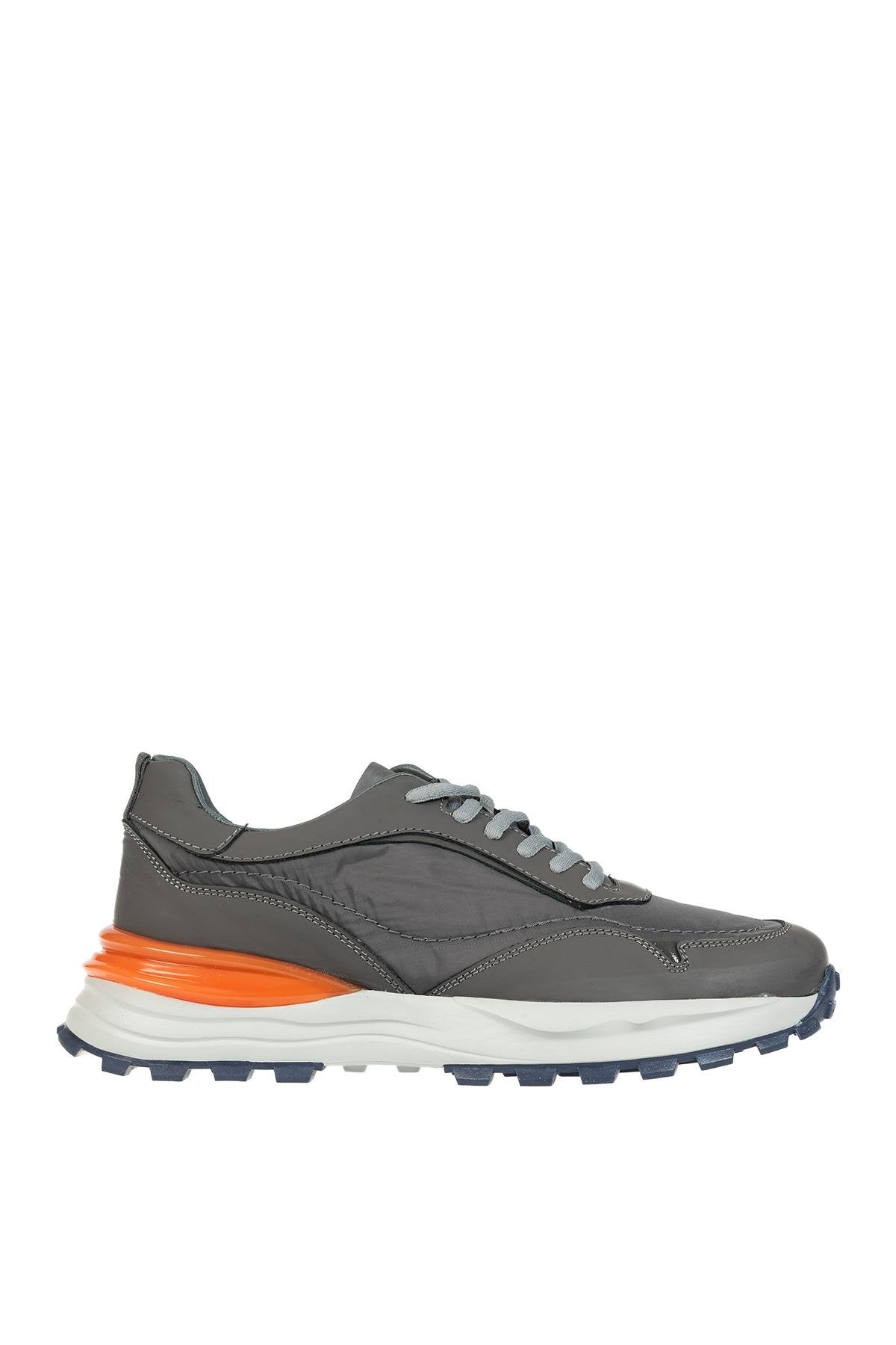 ÜÇEL 2151 HAKİKİ DERİ ERKEK SNEAKER AYAKKABI FÜME