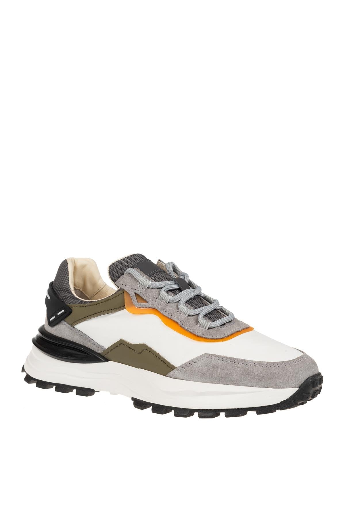ÜÇEL 2423 HAKİKİ DERİ ERKEK SNEAKER AYAKKABI BEYAZ