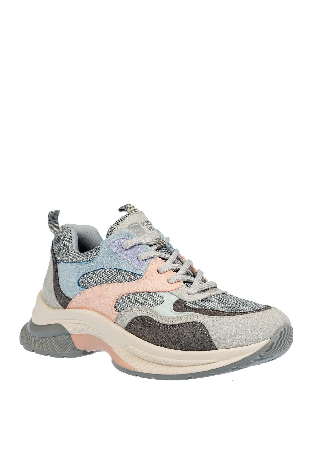 Üçel 30162 KADIN SNEAKER AYAKKABI BUZ MULTİ