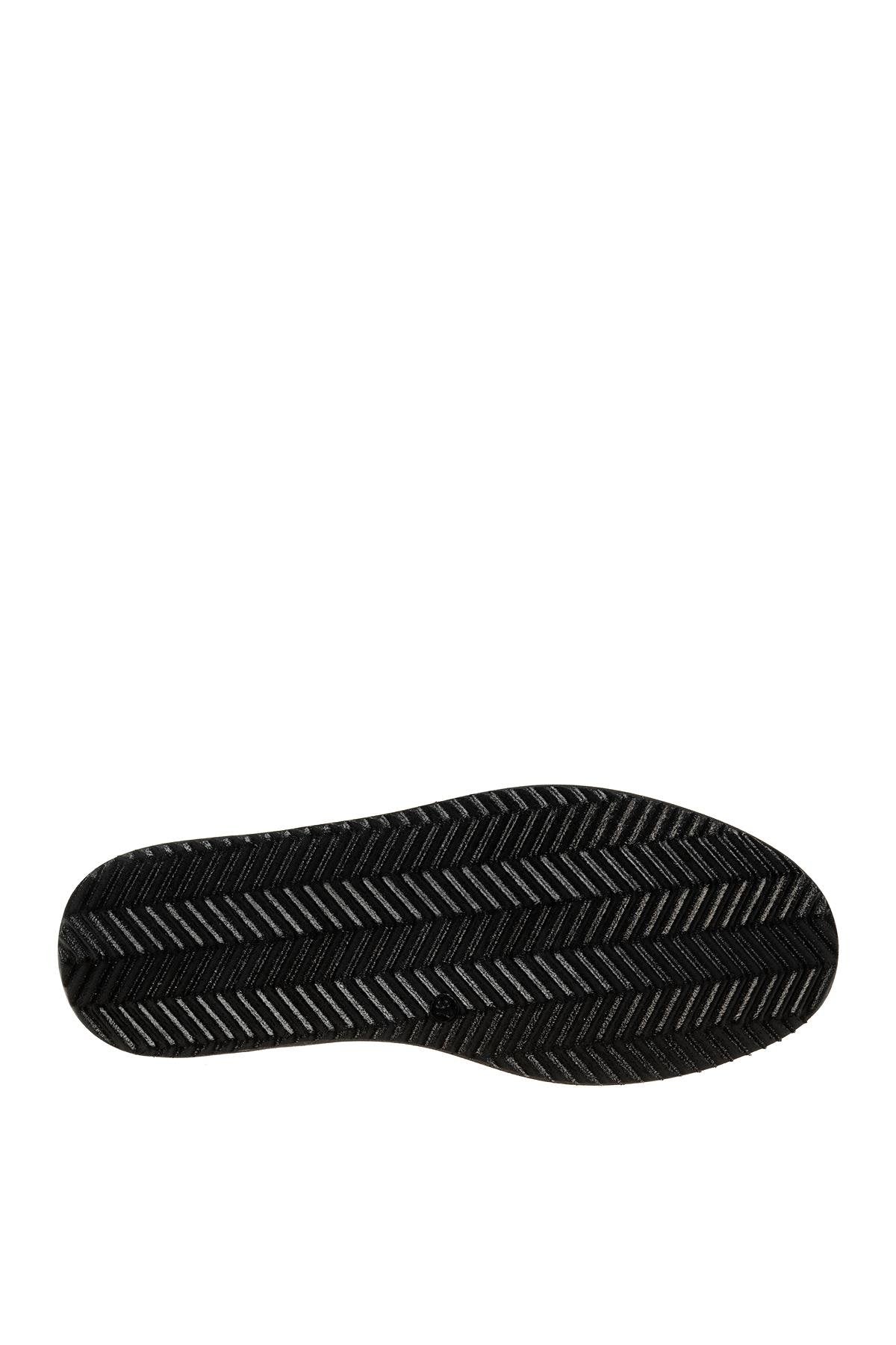 Üçel 309 HAKİKİ DERİ KADIN AYAKKABI SİYAH RUGAN