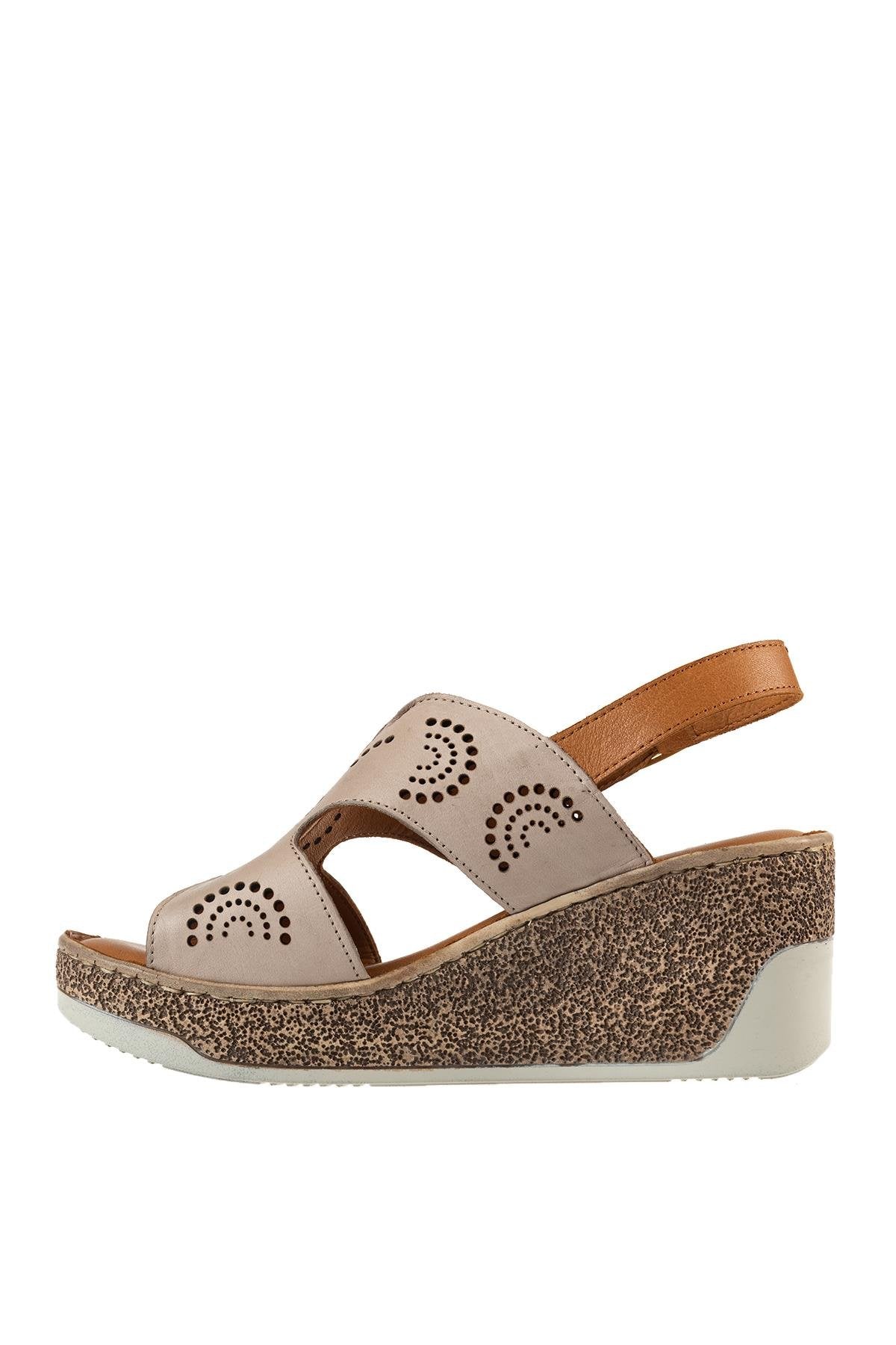 ÜÇEL 399 KADIN SANDALET SİLVER