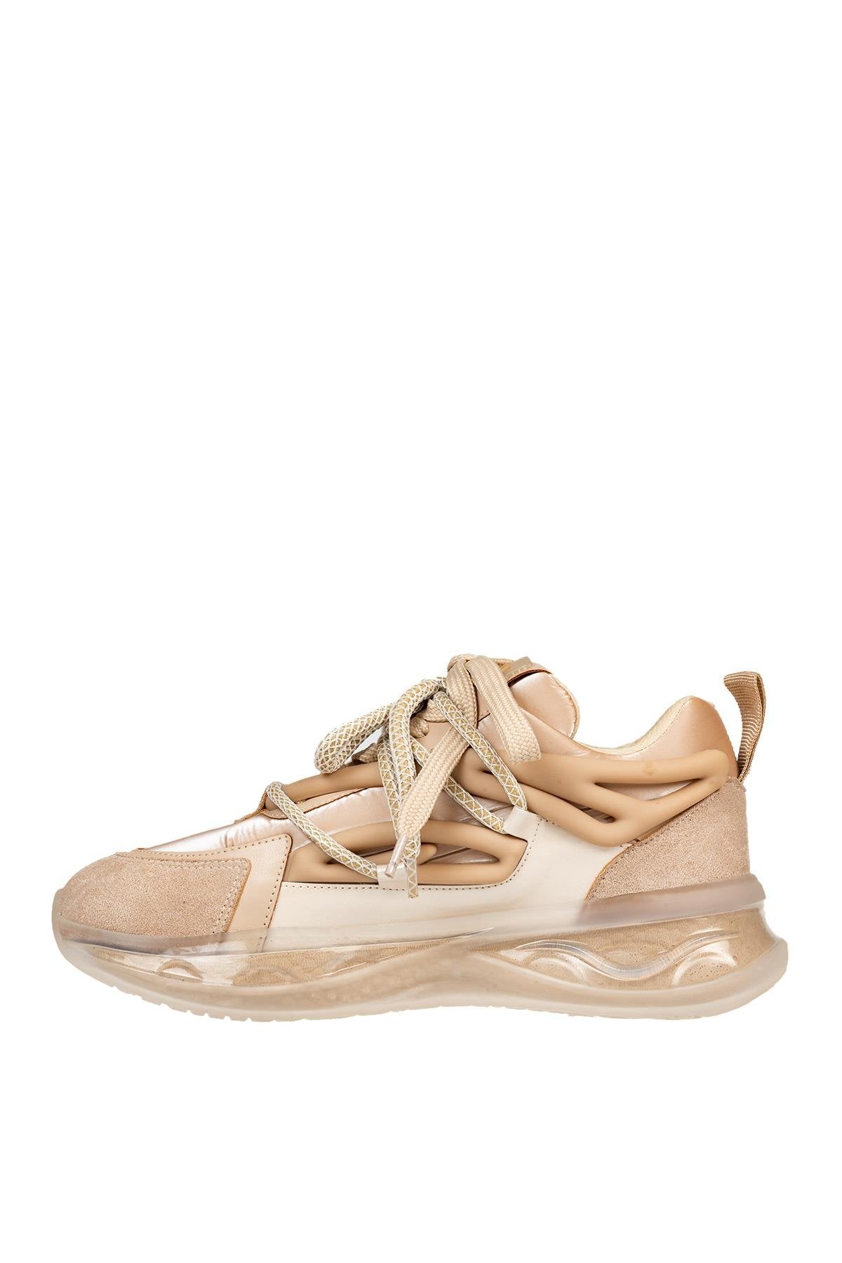 ÜÇEL B1014 KADIN SNEAKERS AYAKKABI BEJ
