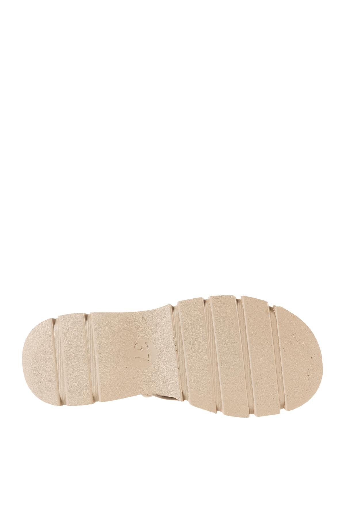 ÜÇEL H-31 KADIN SANDALET VİZON