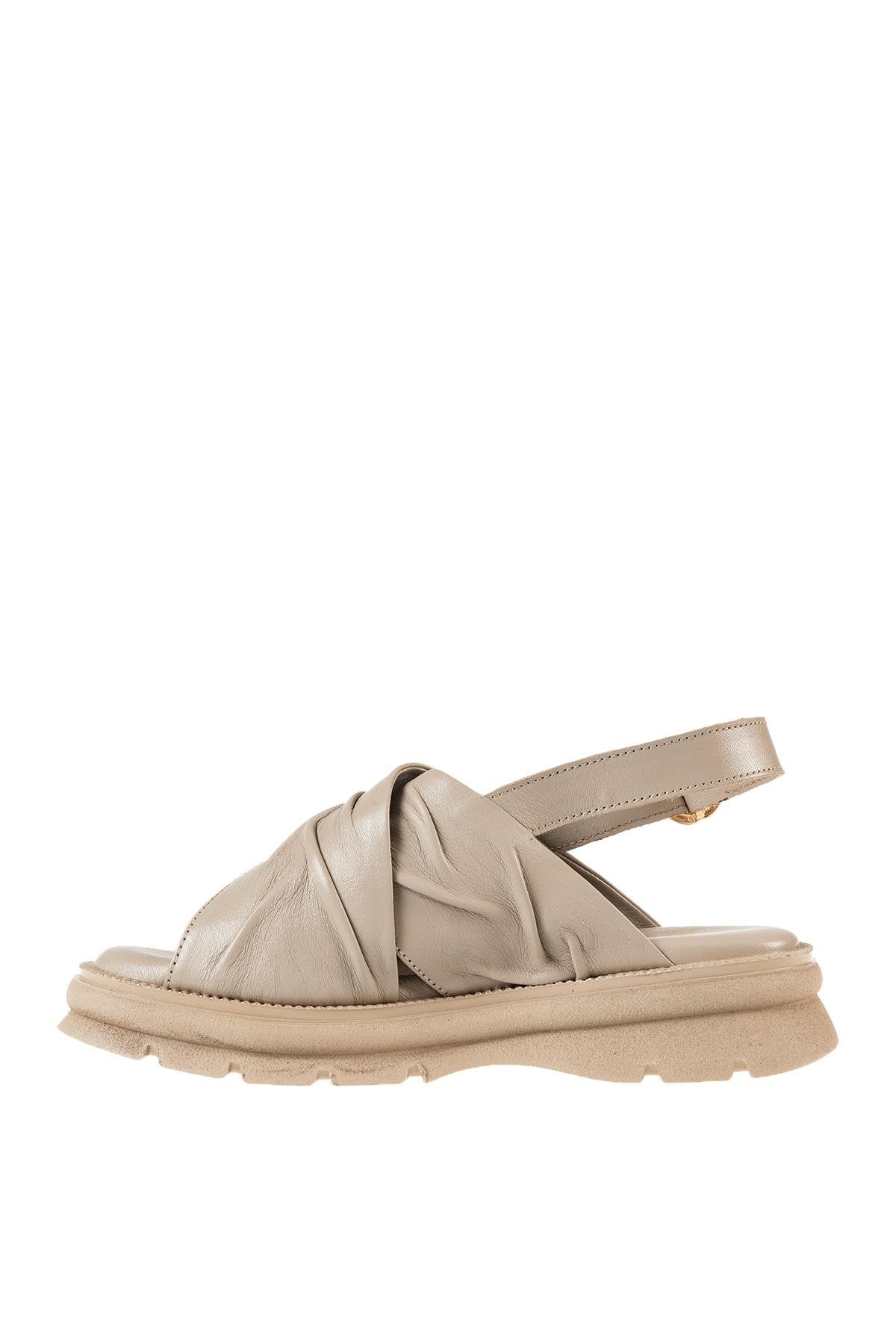 ÜÇEL H-31 KADIN SANDALET VİZON