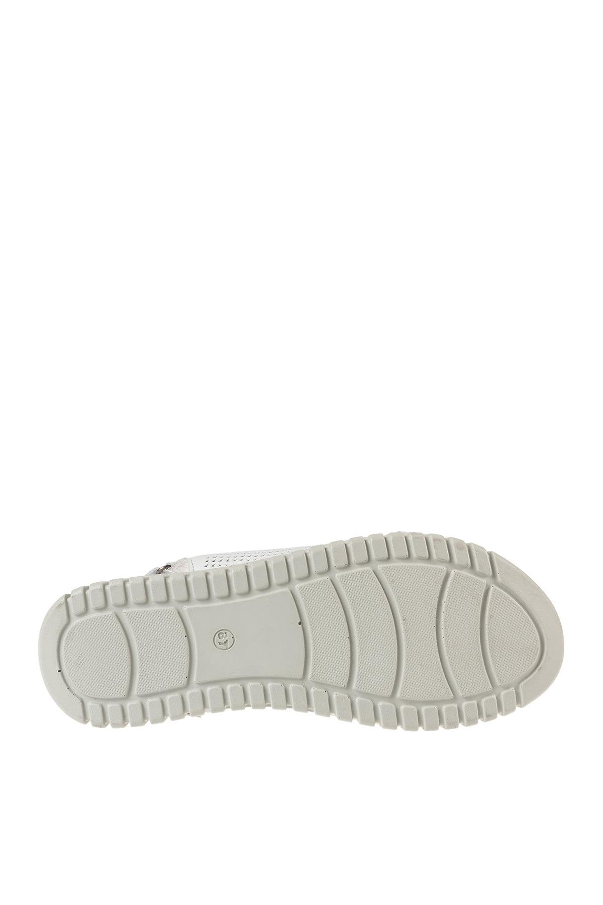 ÜÇEL S1002 KADIN SANDALET BEYAZ