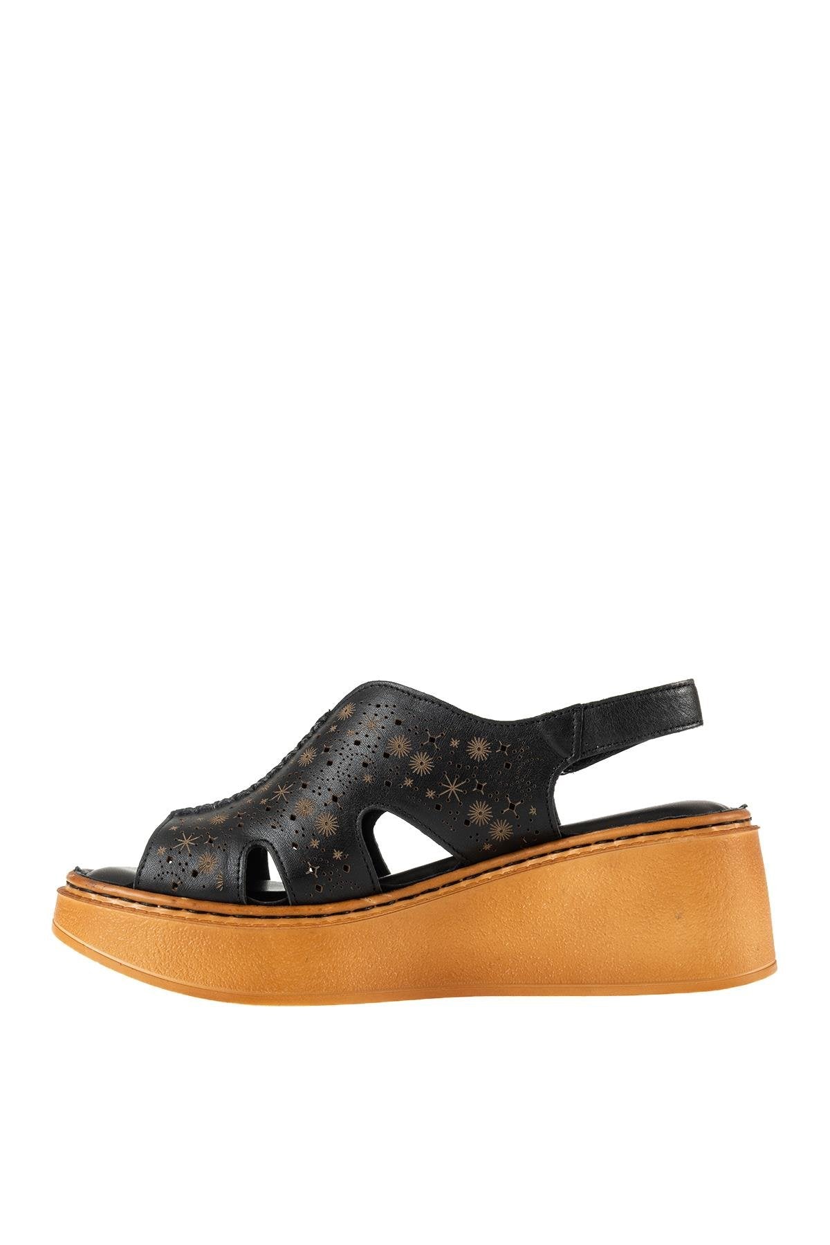 ÜÇEL S203 KADIN SANDALET SİYAH