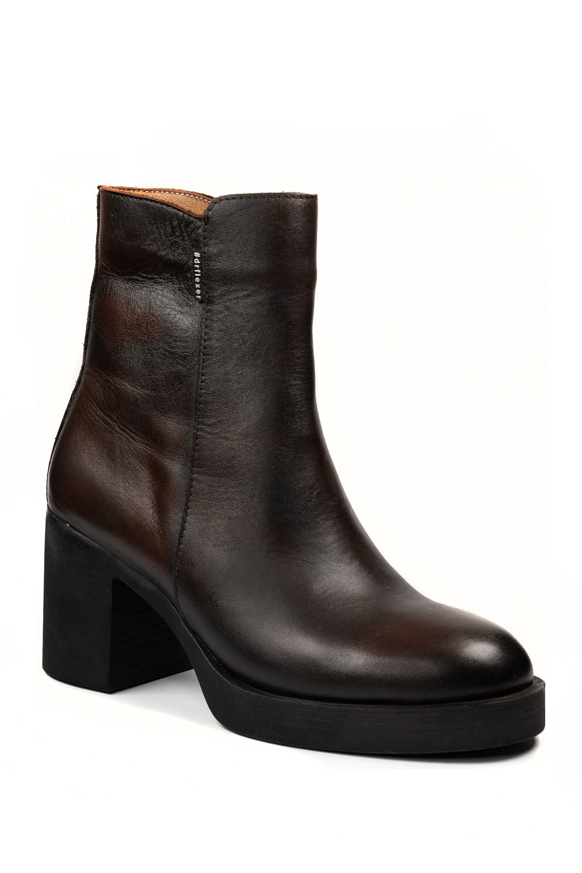 Dr.Flexer 145302 HAKİKİ DERİ KADIN COMFORT BOT KAHVE