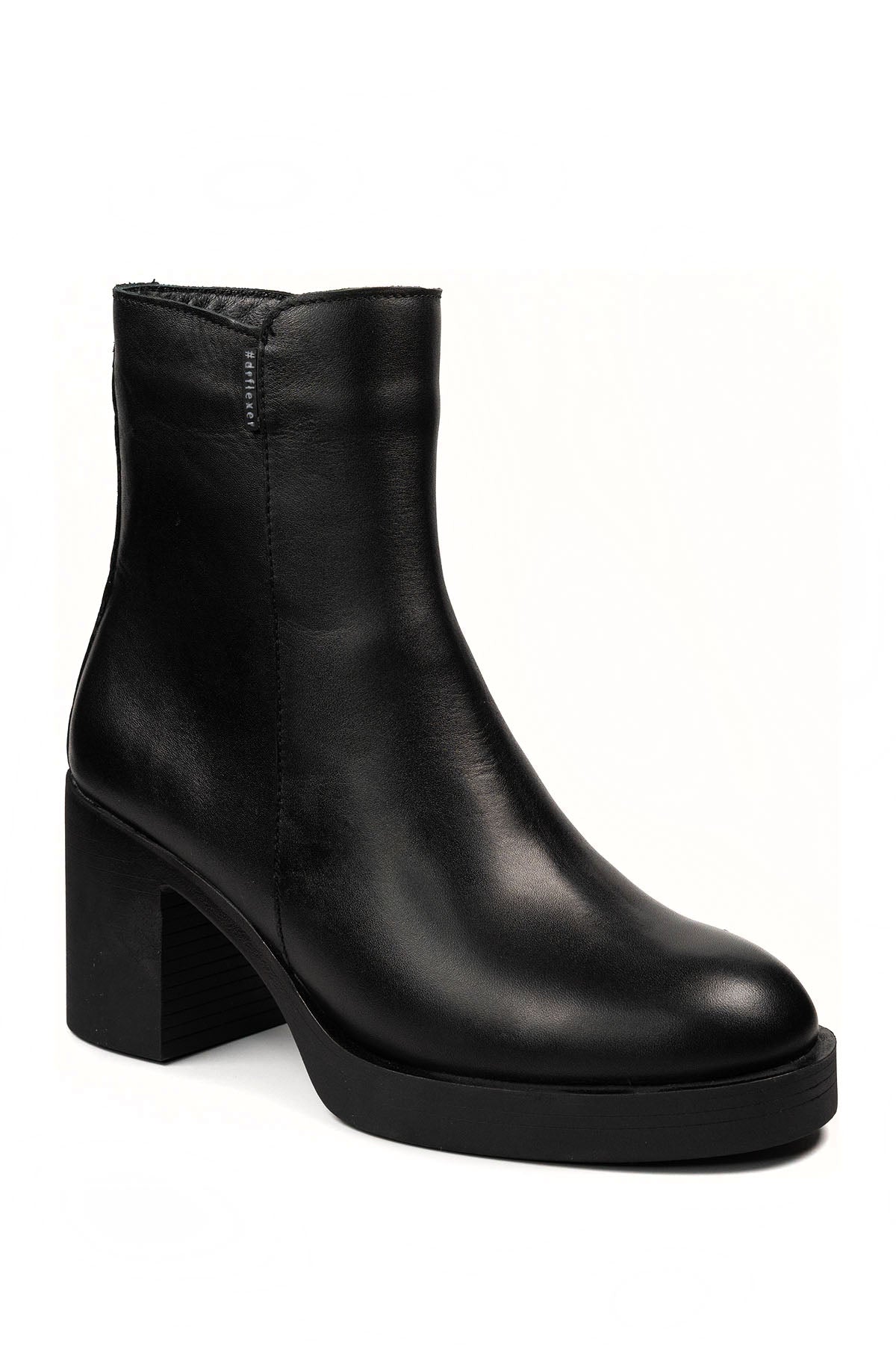 Dr.Flexer 145302 HAKİKİ DERİ KADIN COMFORT BOT SİYAH