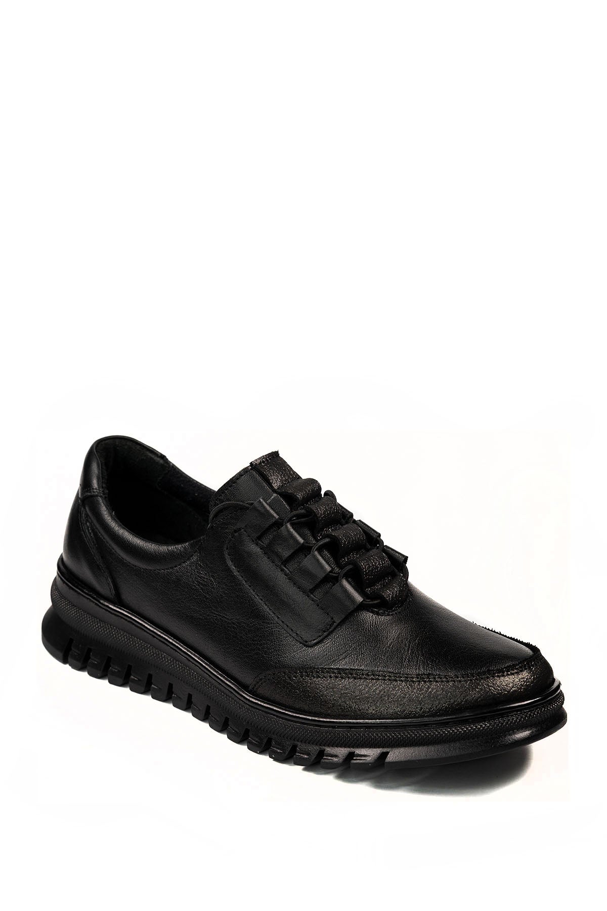 Üçel 18000 HAKİKİ DERİ KADIN AYAKKABI SİYAH