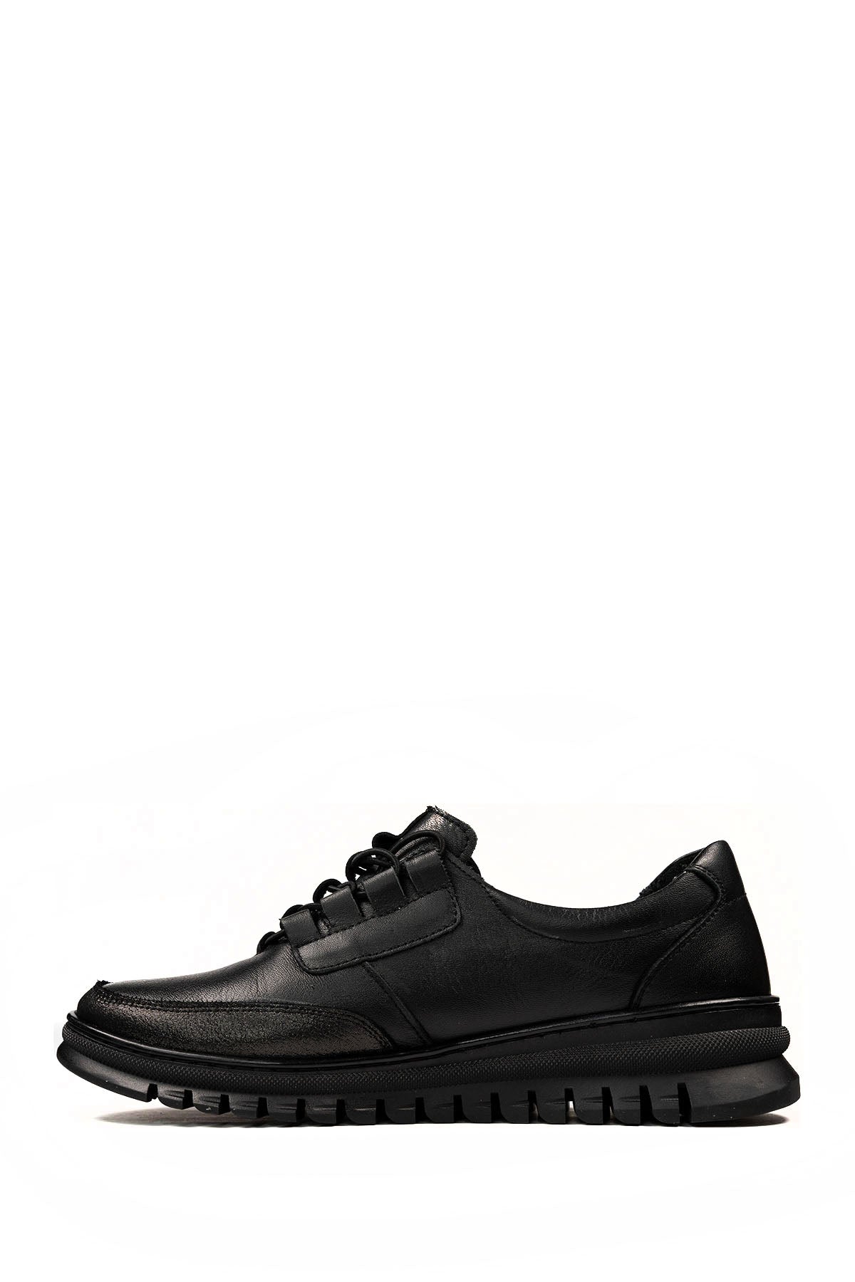 Üçel 18000 HAKİKİ DERİ KADIN AYAKKABI SİYAH