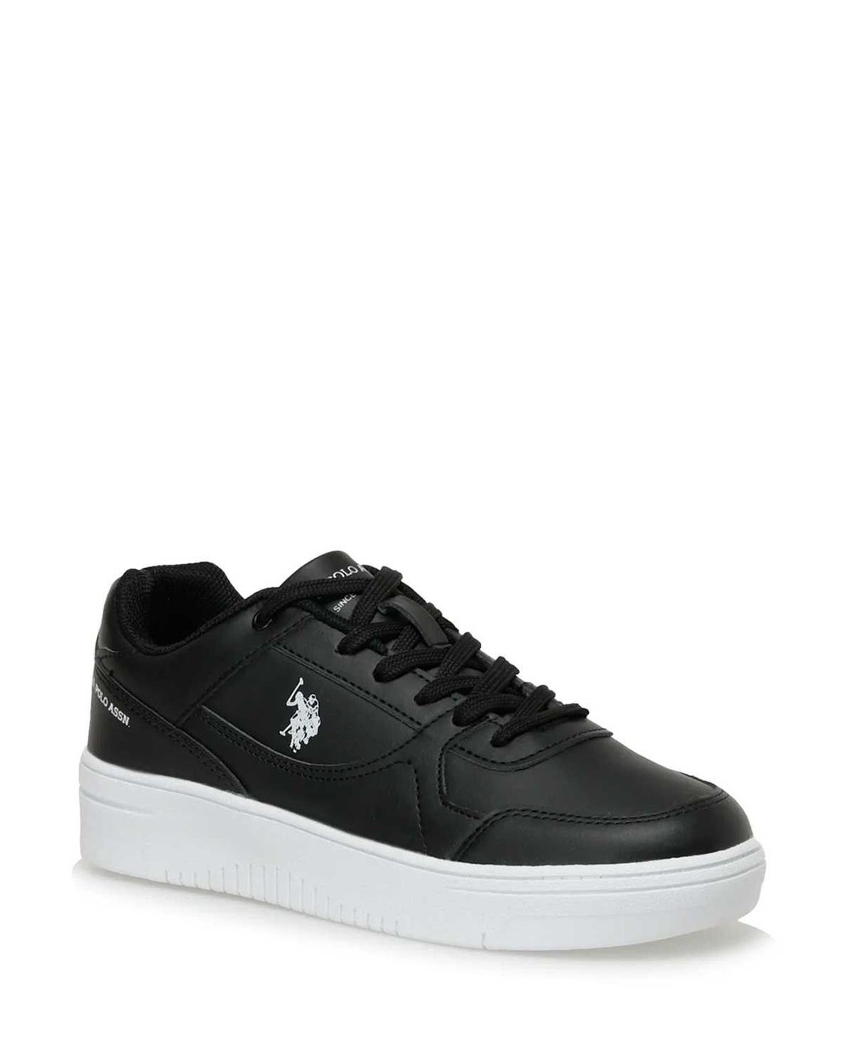U.S. Polo Assn. LEE WMN 3FX Kadın Sneaker SİYAH-BEYAZ