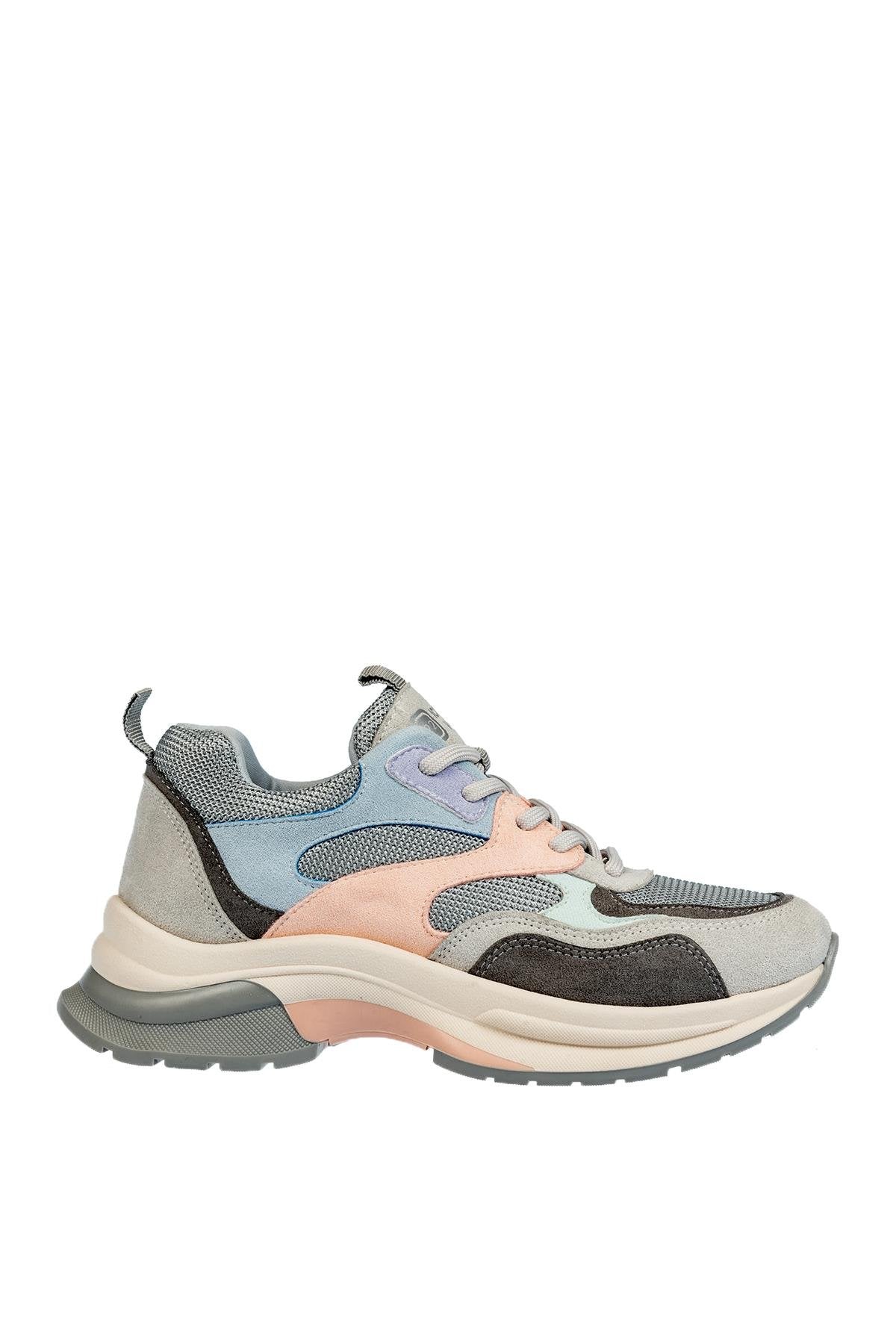 Üçel 30162 KADIN SNEAKER AYAKKABI BUZ MULTİ