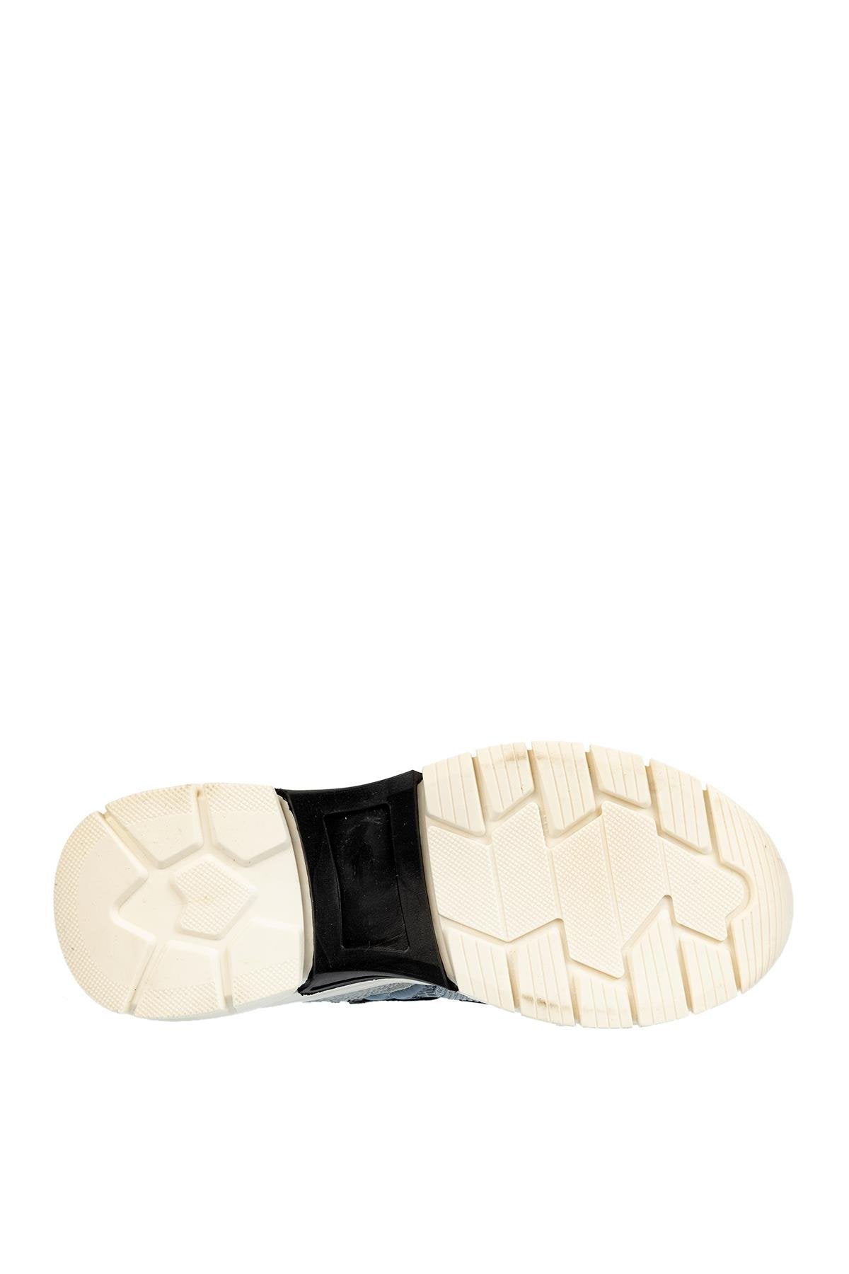 Üçel 51166 KADIN SNEAKER AYAKKABI BUZ-SİYAH