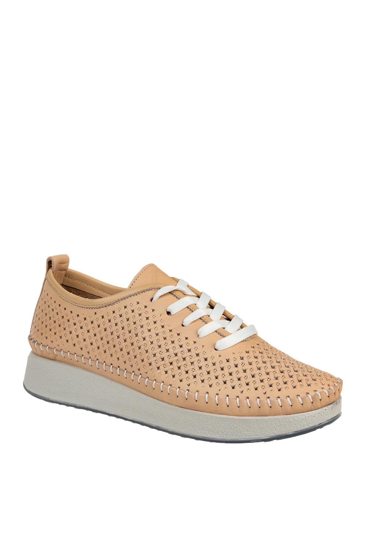 ÜÇEL 86 KADIN COMFORT AYAKKABI BEJ