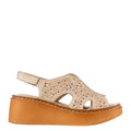 ÜÇEL S203 KADIN SANDALET BEJ