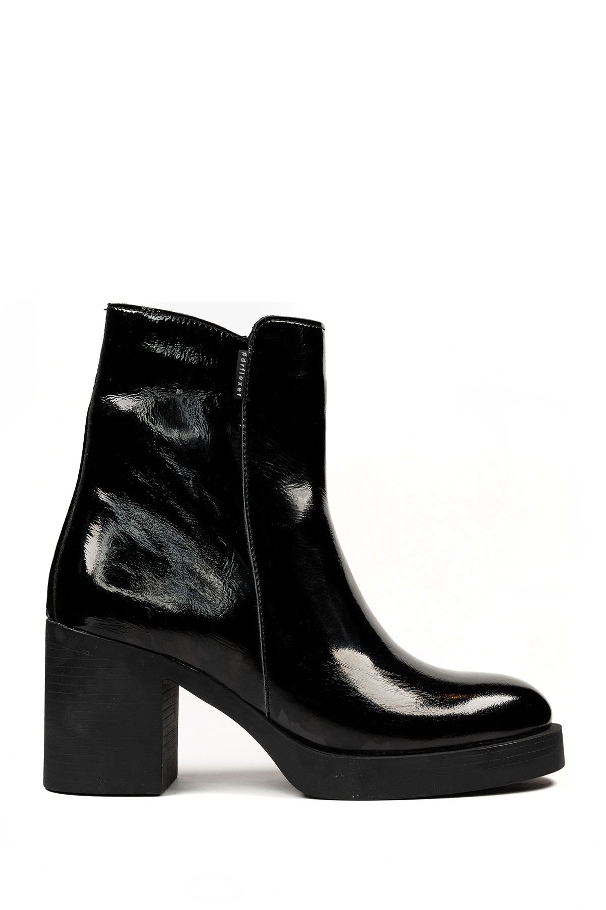 Dr.Flexer 145302 HAKİKİ DERİ KADIN COMFORT BOT SİYAH RUGAN